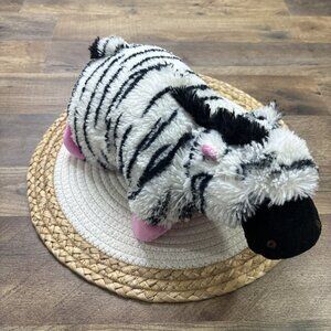 Pillow Pets Peewee Zebra Foldable Plush 10”